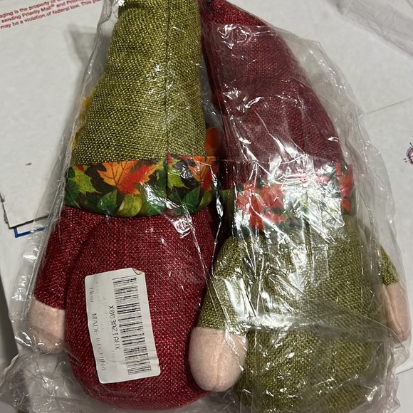 NWT 2 Gnomes Fall Halloween Thanksgiving Christmas Decorations - Picture 6 of 6
